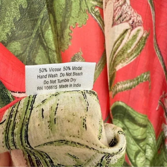 One Hundred Stars Vibrant Floral Kimono-NWOT - Picture 5 of 8